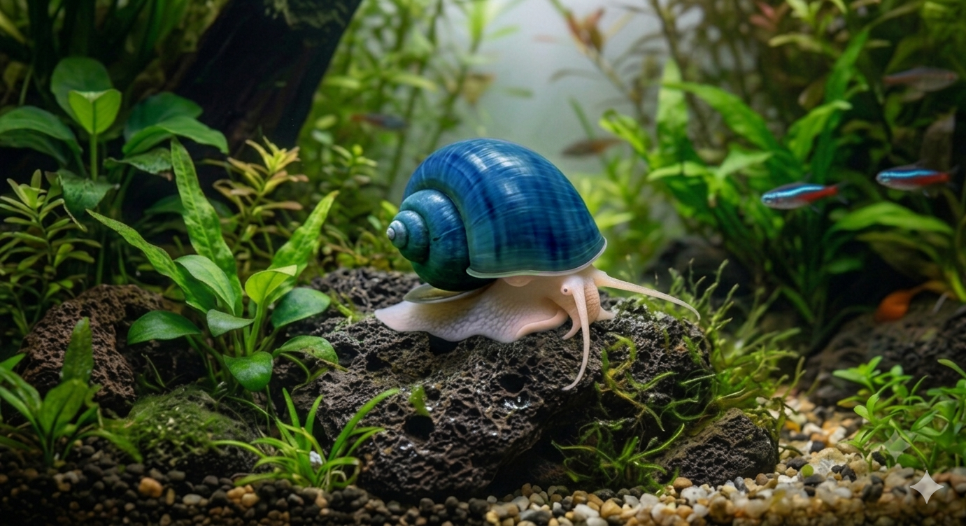 Blue mystery snail