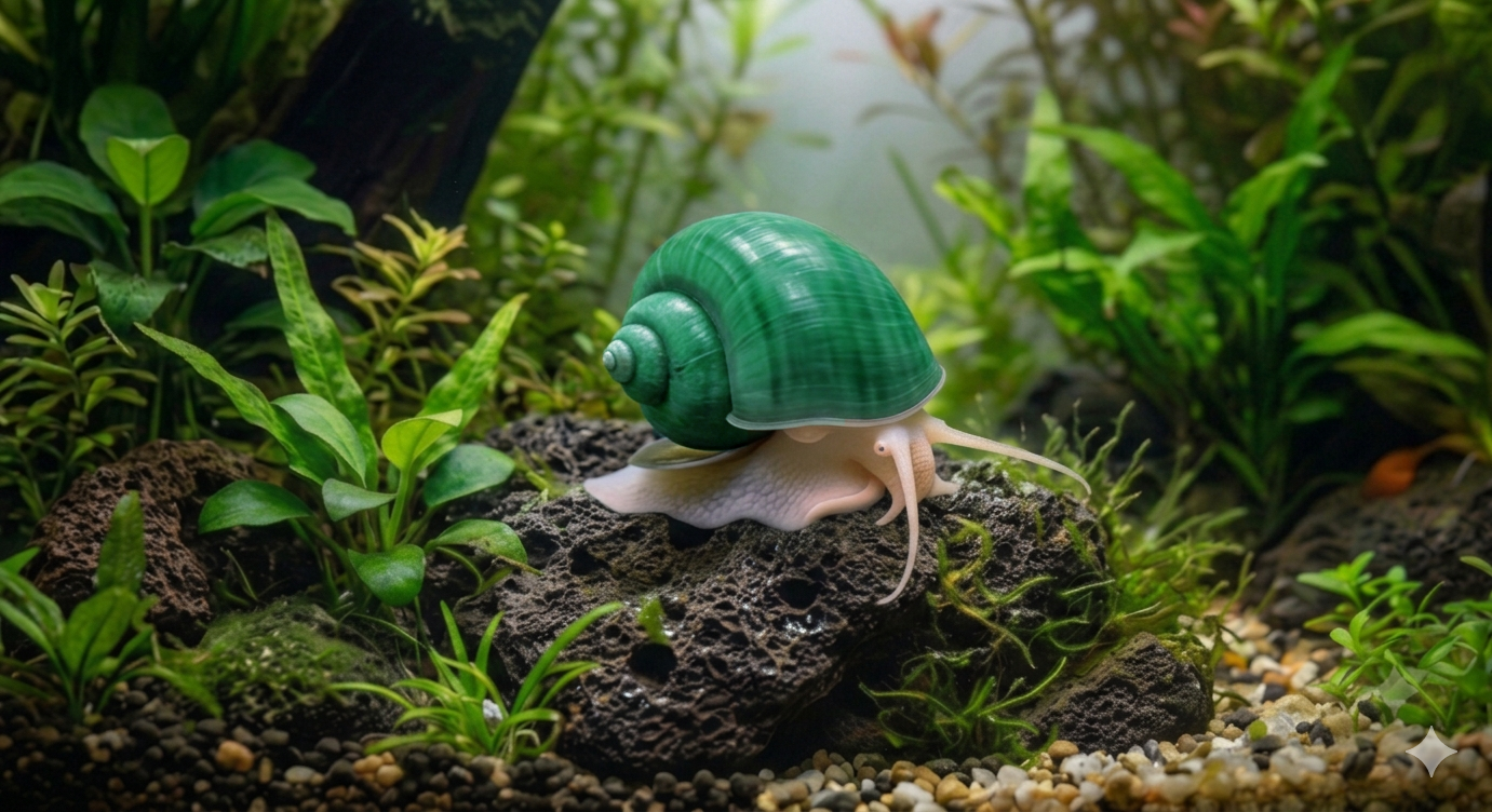 Jade Green mystery snail