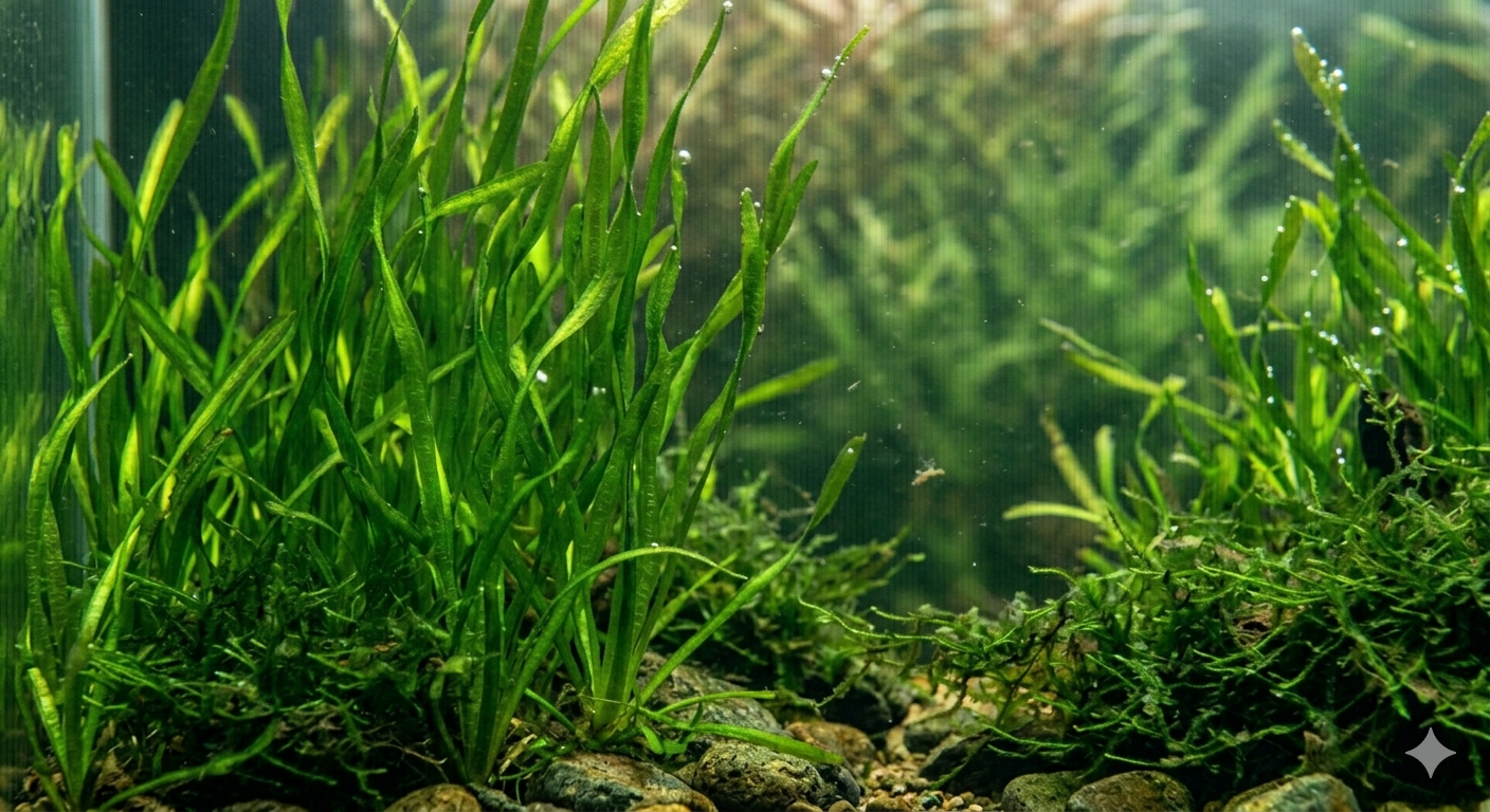 Vallisneria and Java Moss